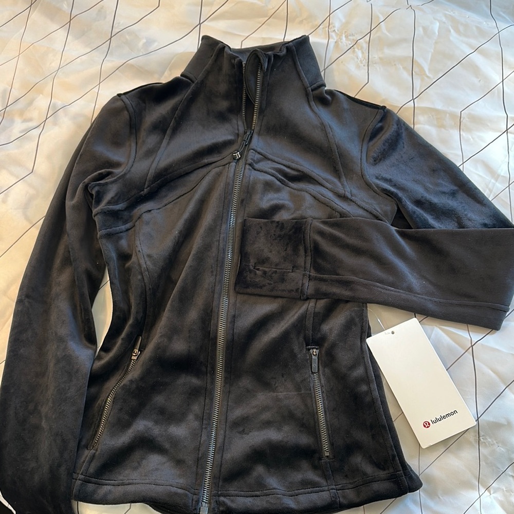 Lululemon Define Black Velvet Jacket